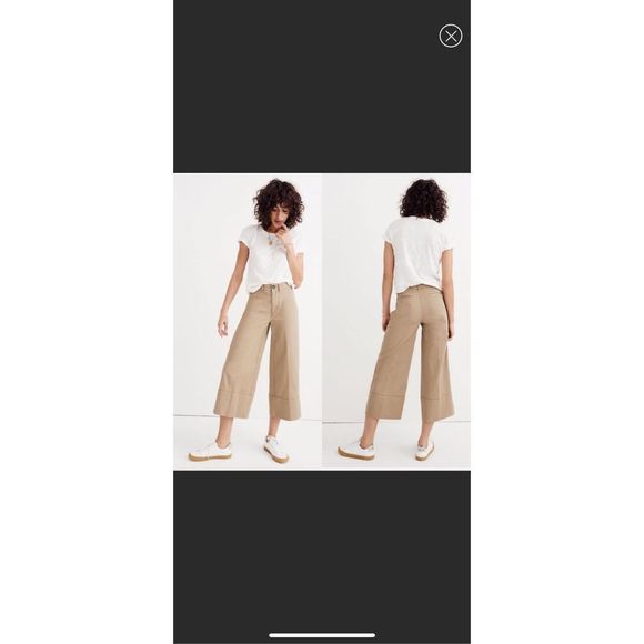 Madewell Wide-Leg Crop Pants in Light Latte
Spring fashion. Beach sz 24 - Picture 5 of 9